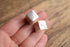 Modernist Cube Earrings Signed Sterling Silver HOB